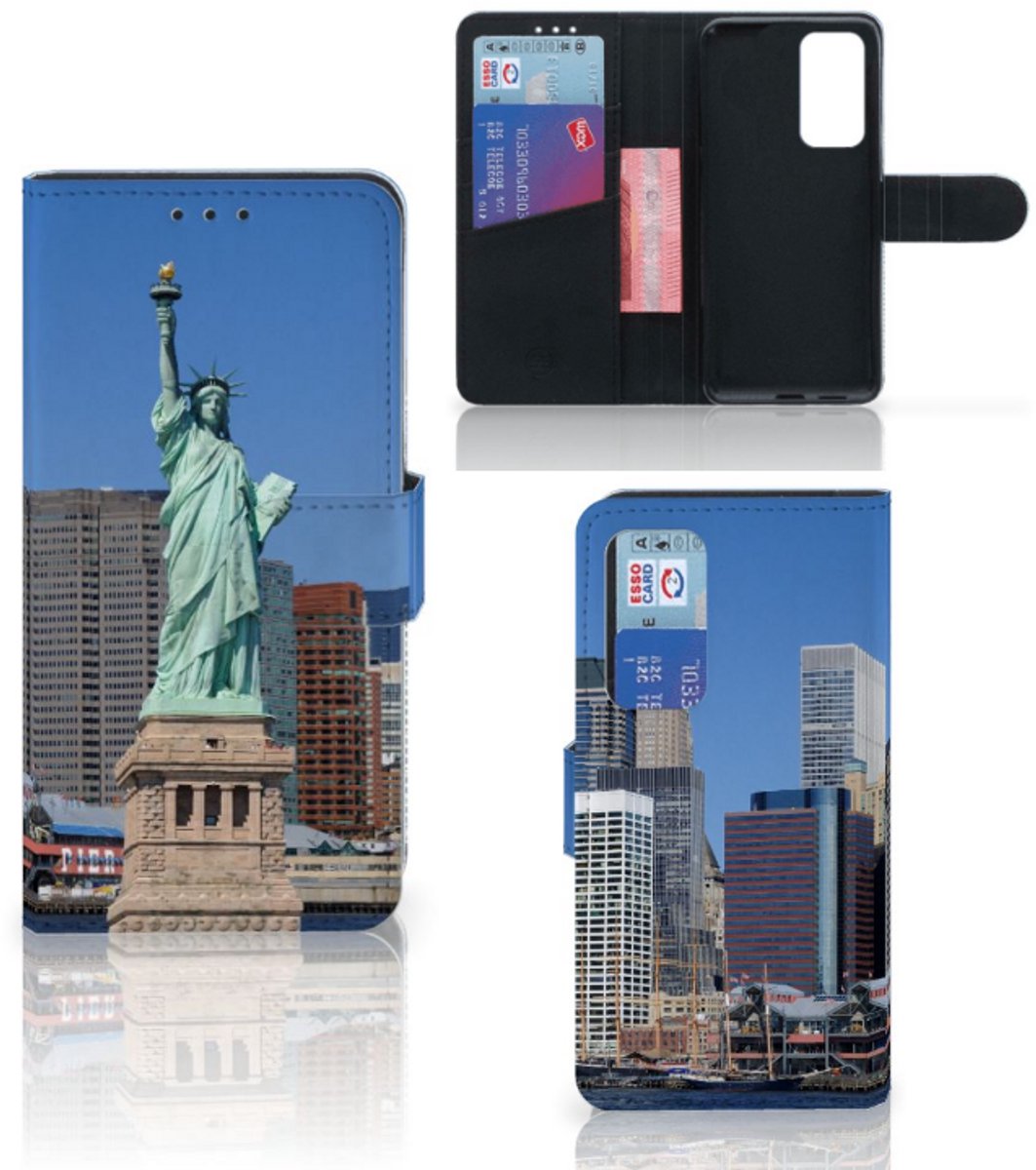 Huawei P40 Flip Cover Vrijheidsbeeld