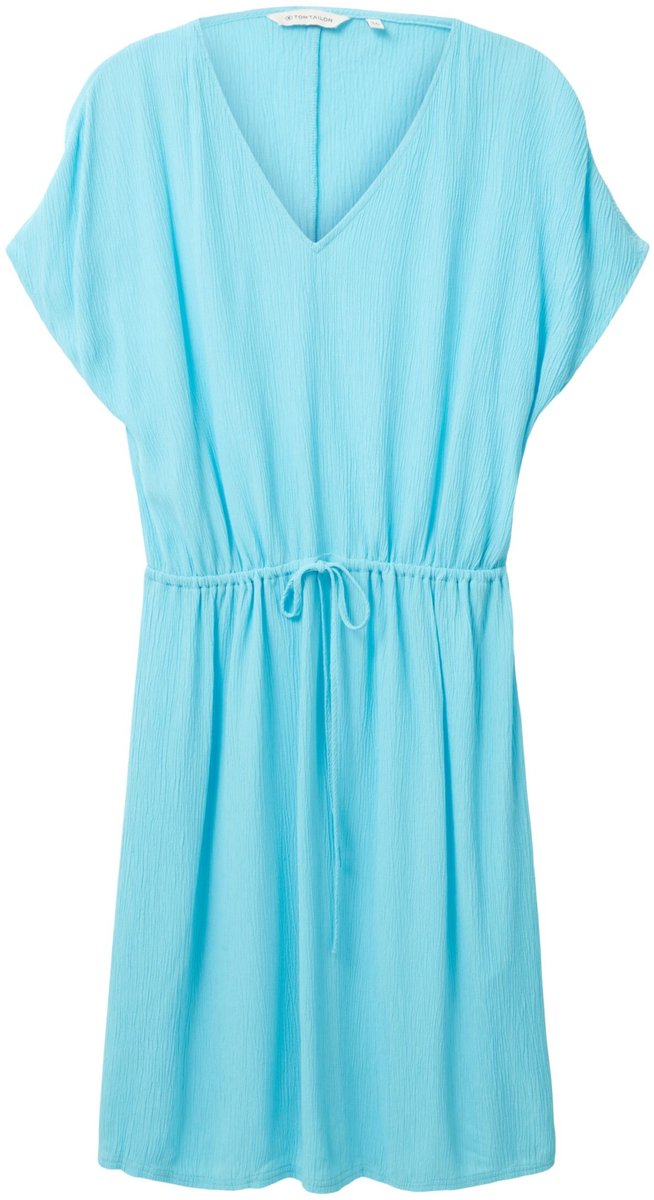 Tom Tailor - Jurk - Maat 36 - Vrouwen - 26007 teal radi - Viscose
