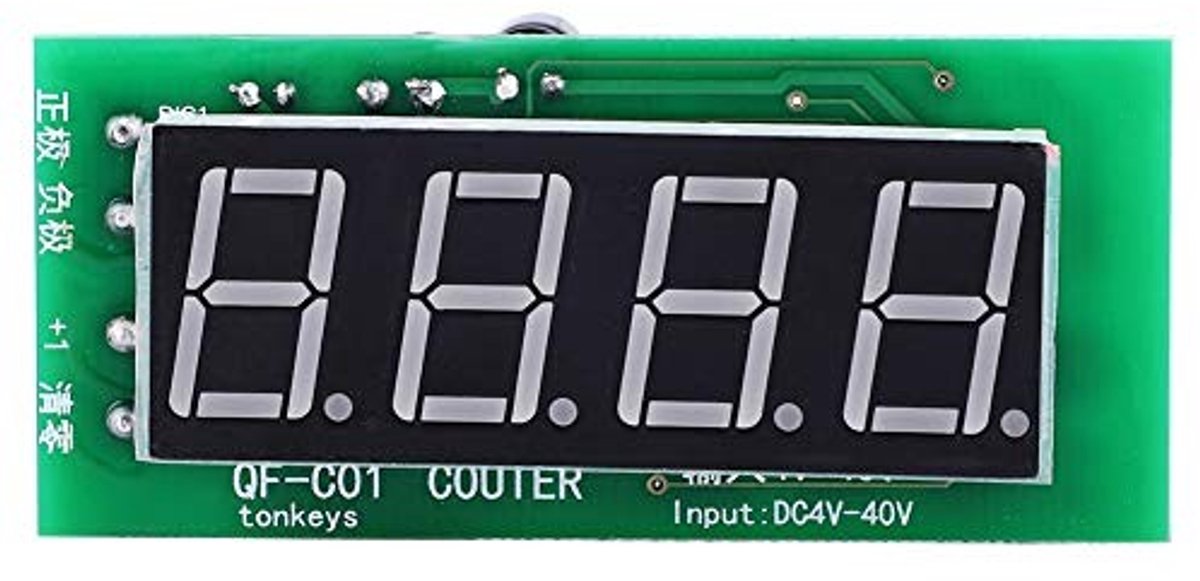 Garosa DC4-40V QF-C04 Telling Module met 4-Cijfer Digitale Display en Geheugenfunctie