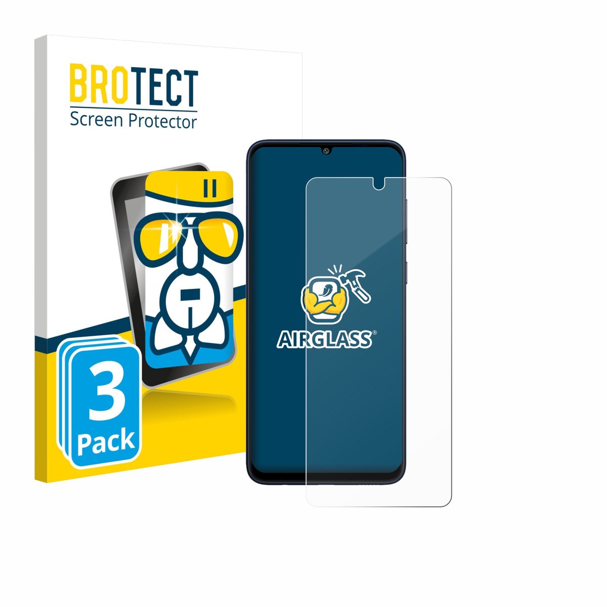 Screenprotector 3 Stuks voor Samsung Galaxy F05 Beschermglas transparant