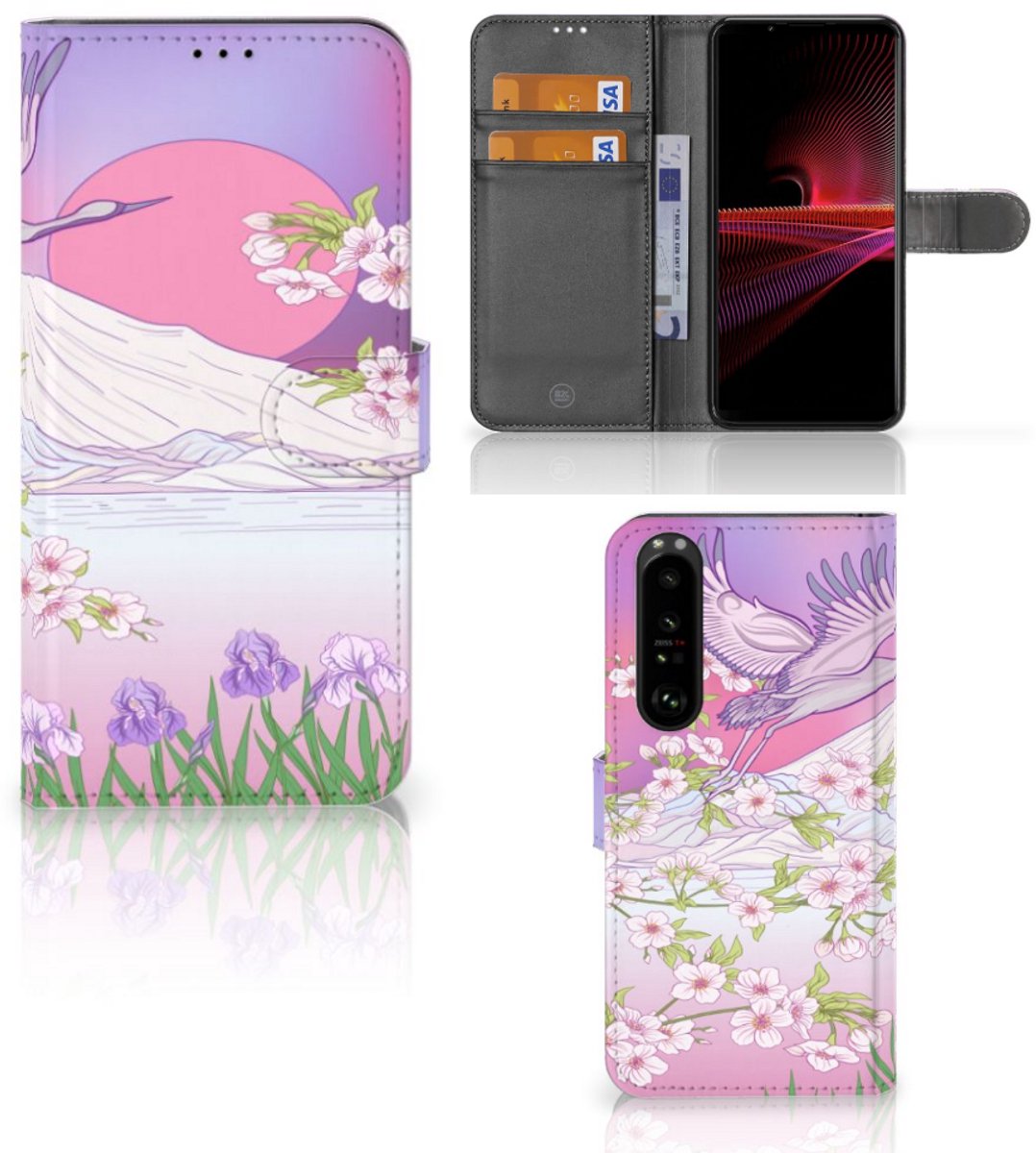 Sony Xperia 1 III Telefoonhoesje met Pasjes Bird Flying