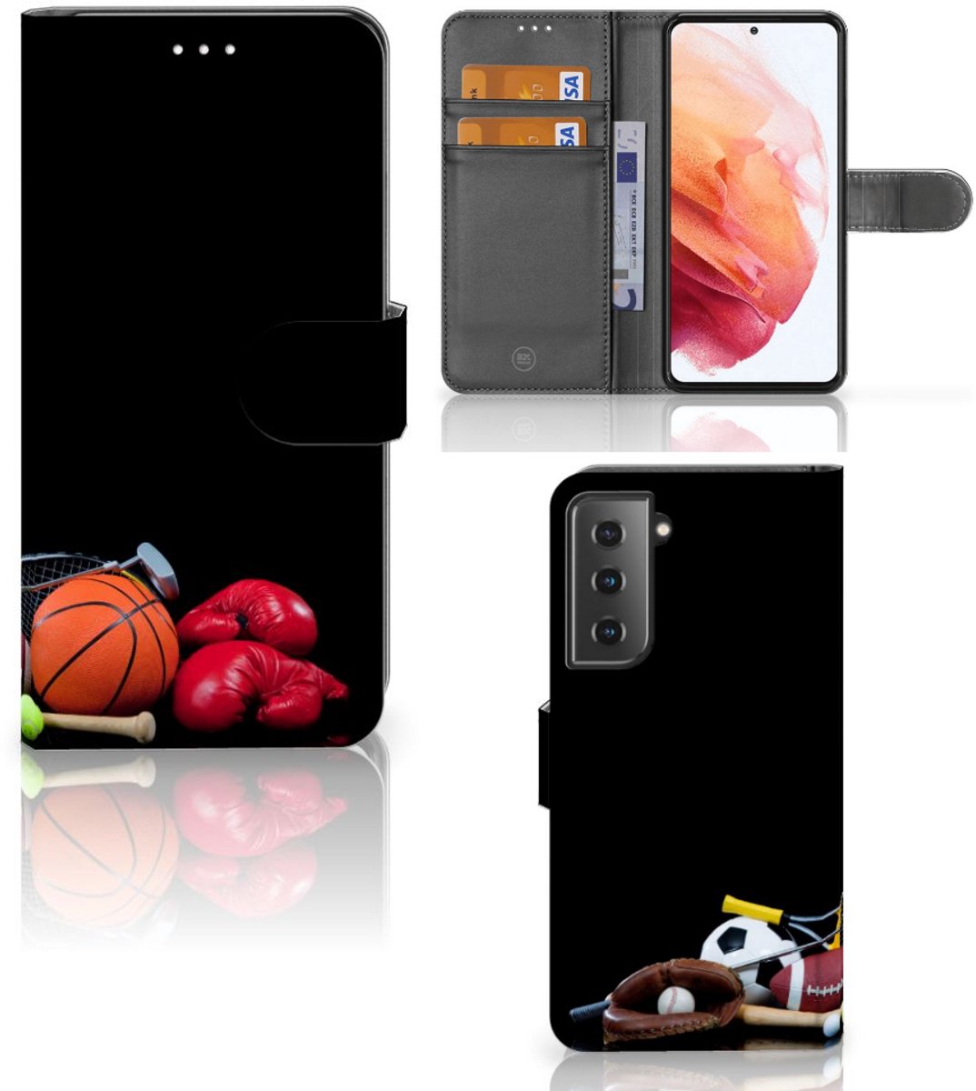 Samsung Galaxy S21 Wallet Case met Pasjes Sports