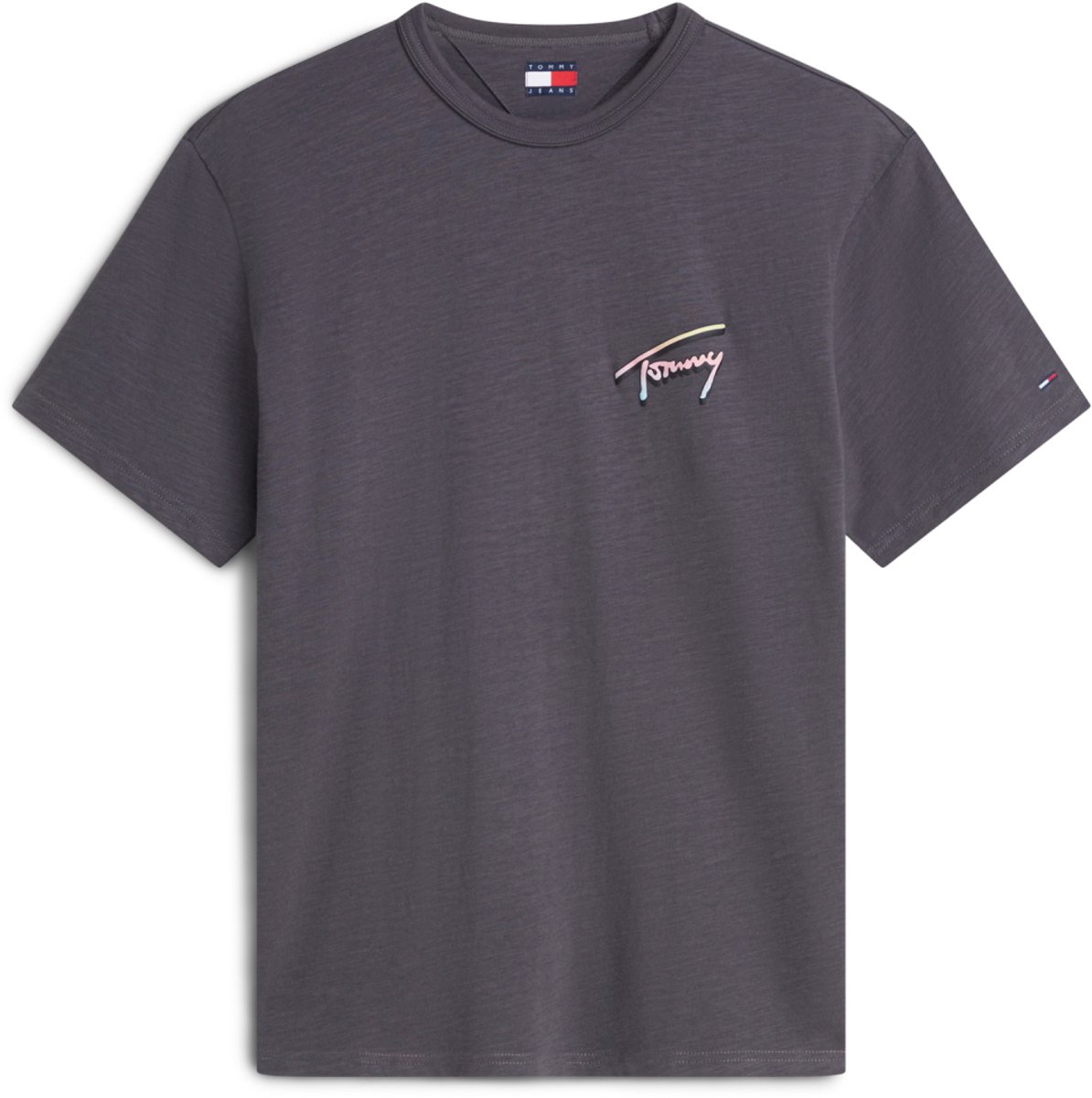 Tommy Jeans T-shirt Tjm Rlx Novelty Ss Tee Dm0dm23190 Pt2 Washed Mannen Grijs
