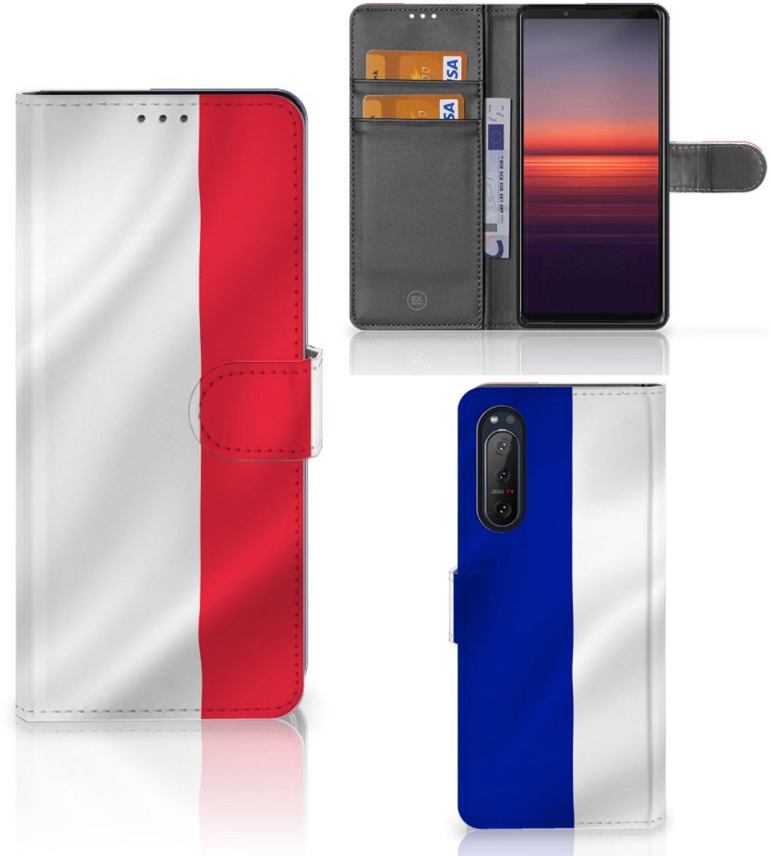 Sony Xperia 5II Bookstyle Case Frankrijk