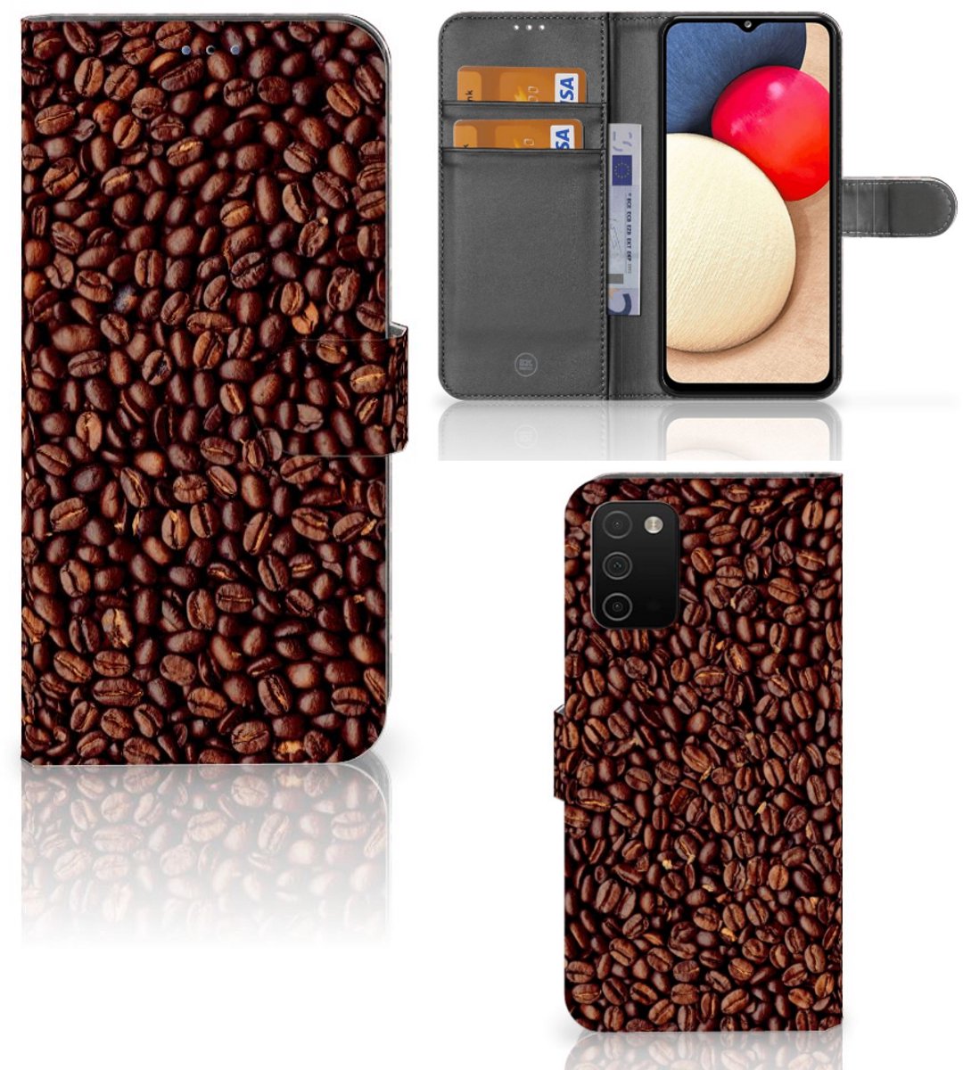 Samsung Galaxy A03s Book Cover Koffiebonen