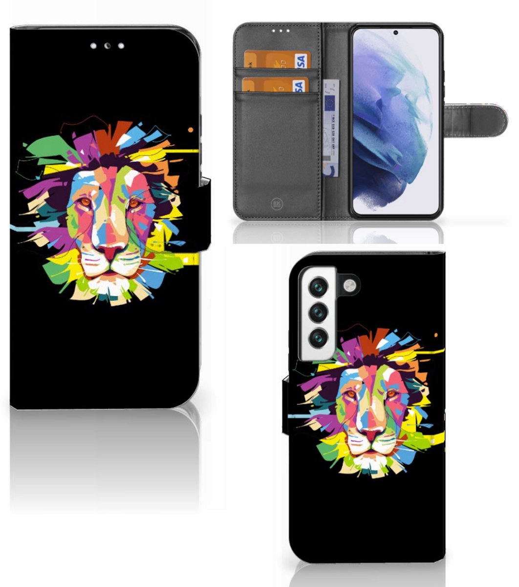 Samsung Galaxy S22 Leuk Hoesje Lion Color