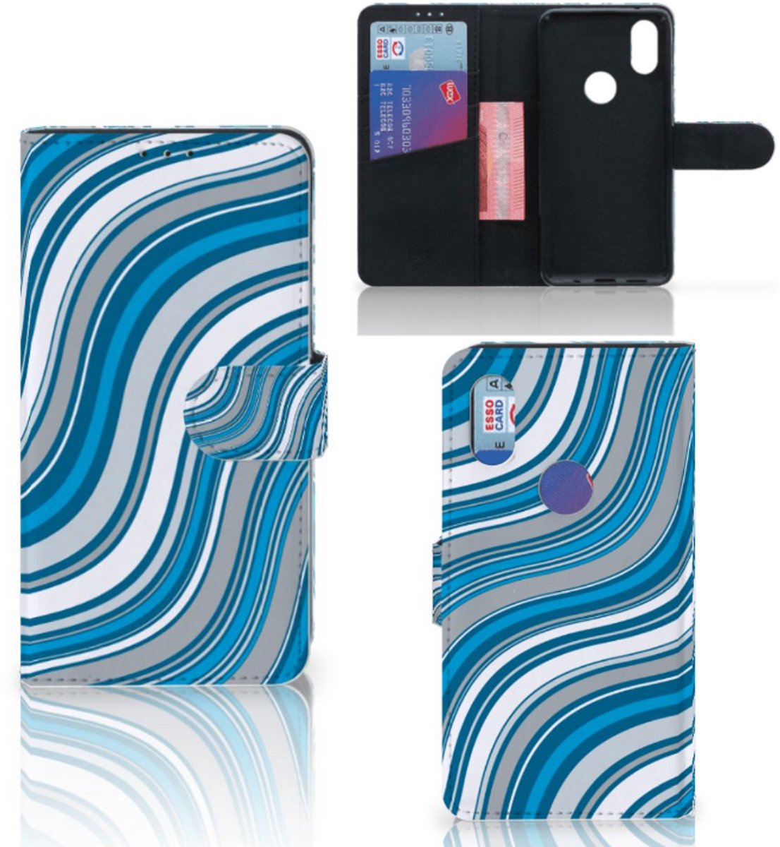 Xiaomi Mi Mix 2s Telefoon Hoesje Waves Blue