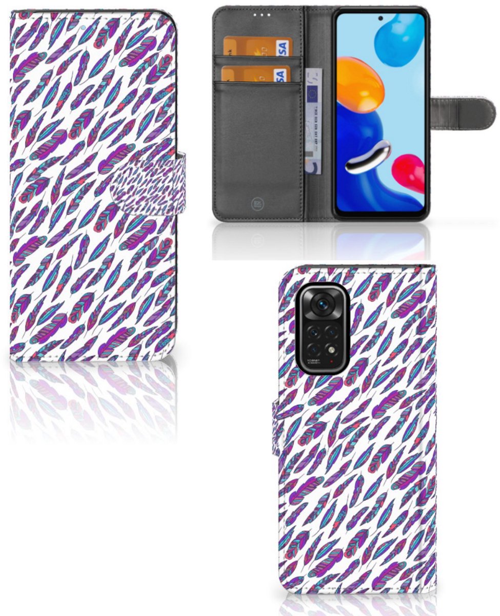 Xiaomi Redmi Note 11/11S Telefoon Hoesje Feathers Color