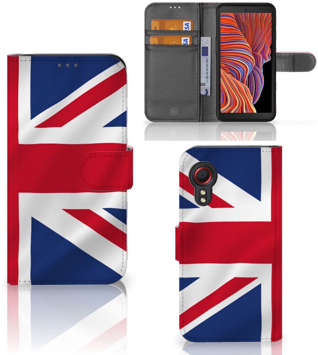 Samsung Galaxy Xcover 5 Bookstyle Case Groot-Brittannië