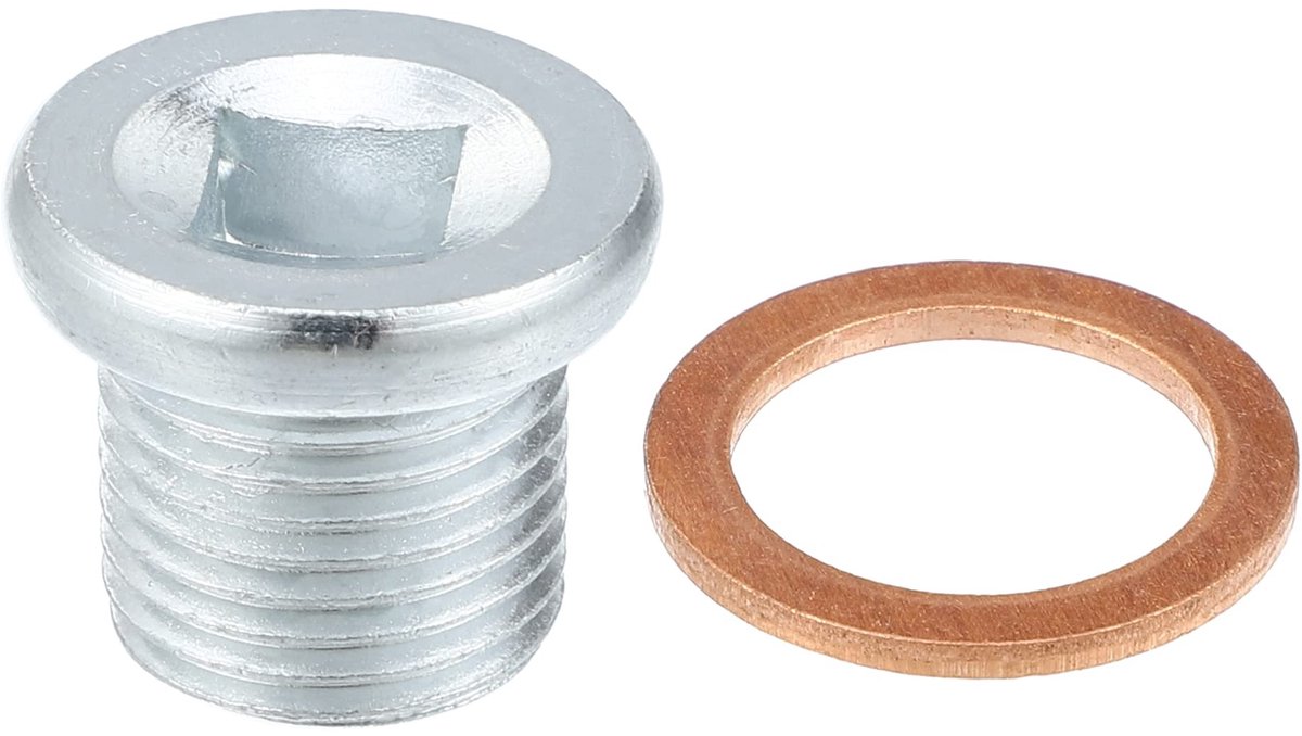 Cosensi - M16x1.5 - Olieafvoerschroef - Betrouwbare afdichting - Zilver - Motoronderdeel - Perfecte vervanging voor Volvo 260