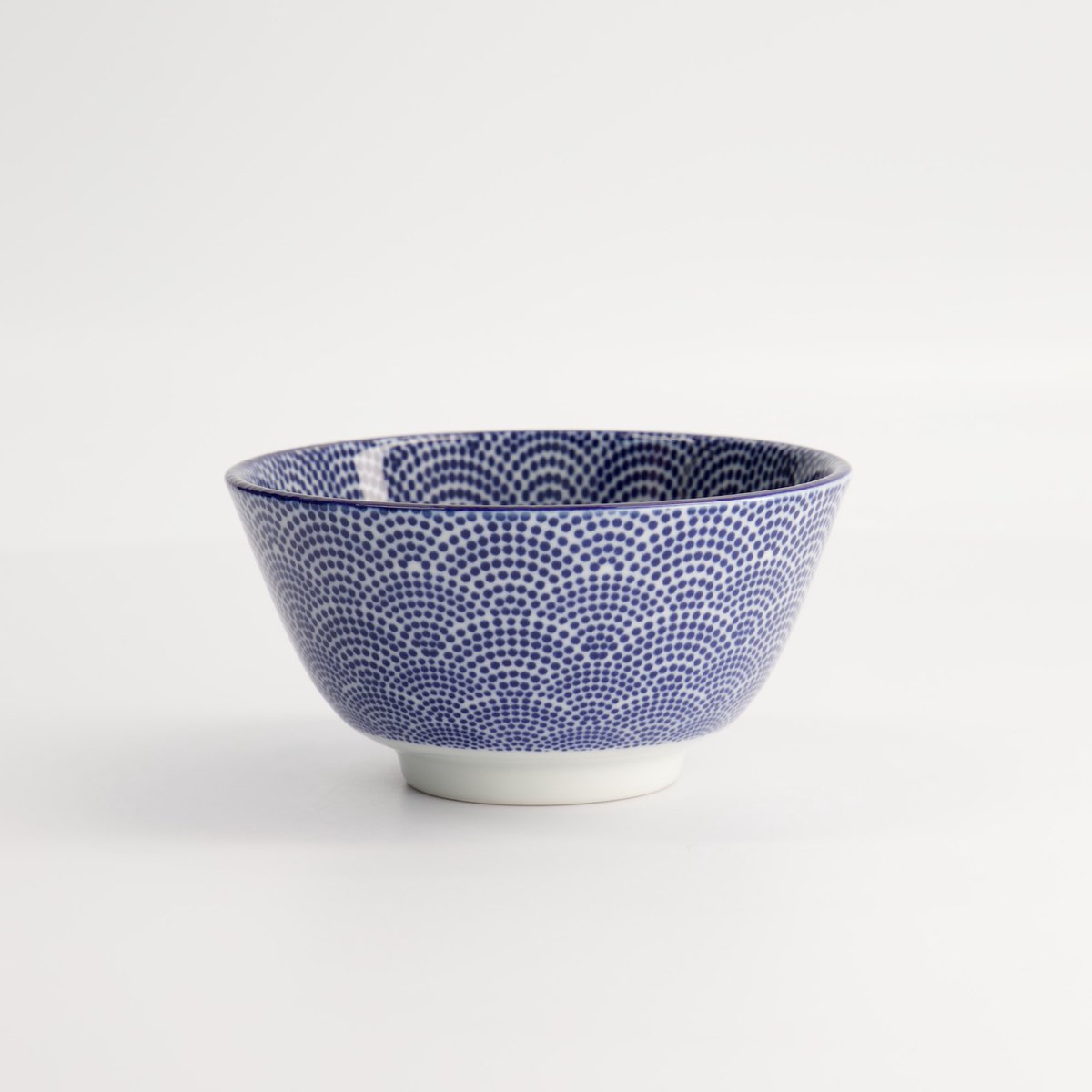 Tokyo Design Studio - Nippon Blue - Rijstkom - Stip - 300 ml - 12 x 6.4 cm