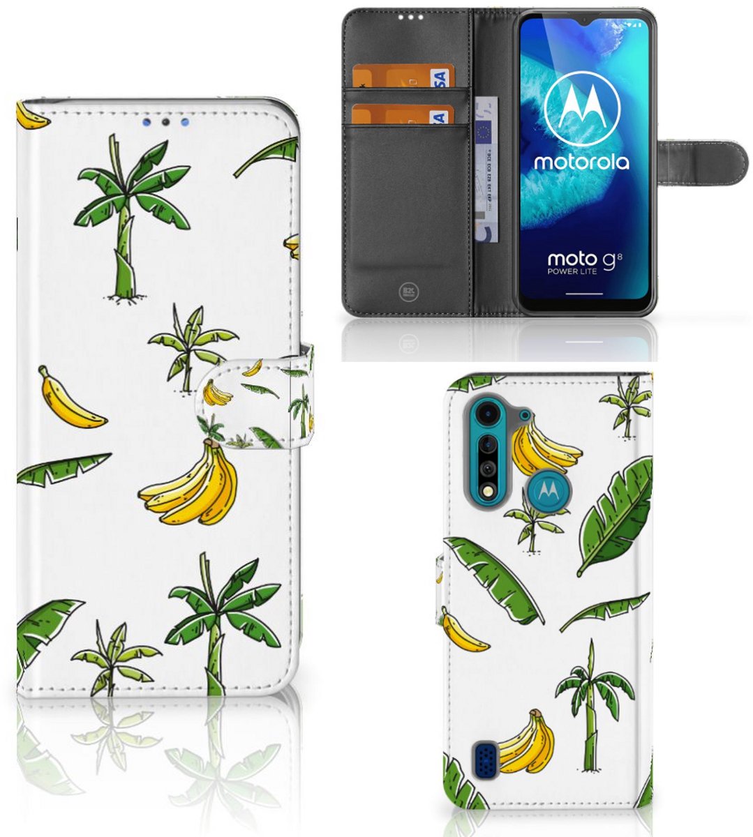 Motorola G8 Power Lite Hoesje Banana Tree