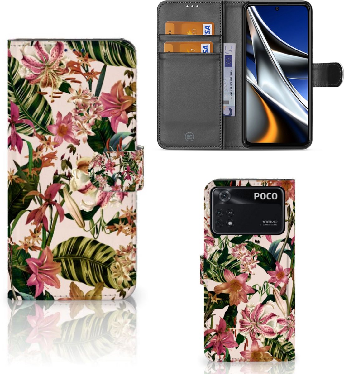 Xiaomi Poco X4 Pro 5G Hoesje Flowers