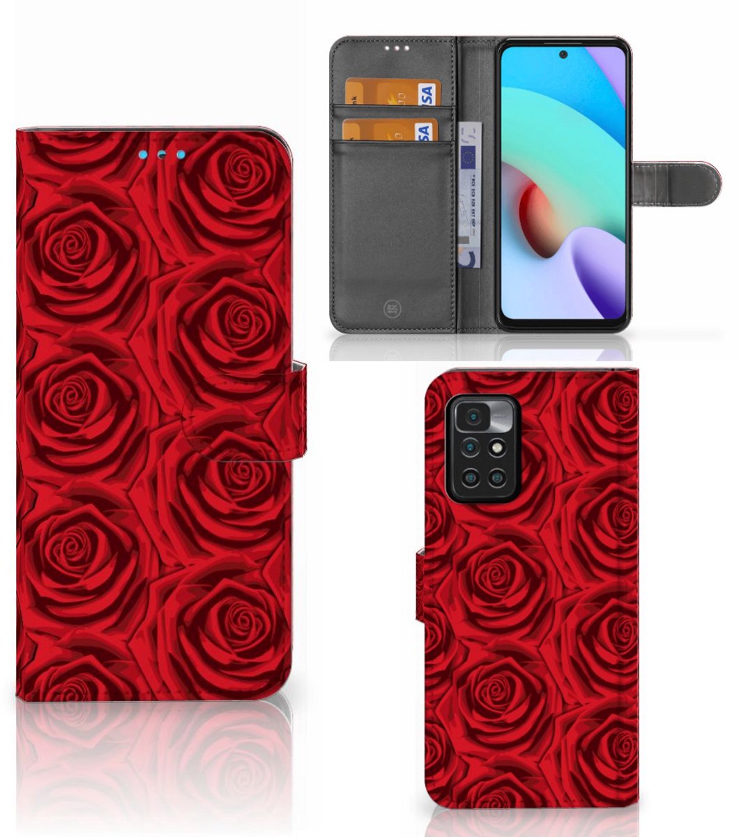 Xiaomi Redmi 10 Hoesje Red Roses