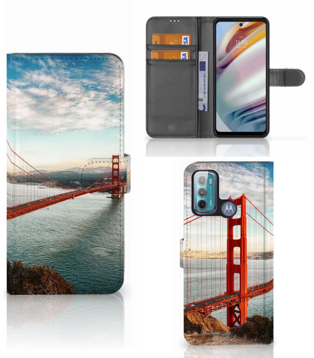 Motorola Moto G60 Flip Cover Golden Gate Bridge