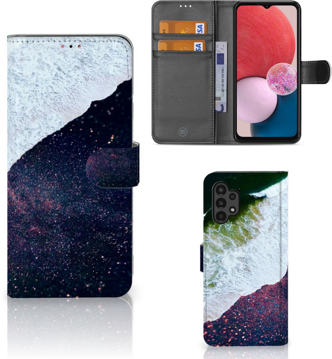 Samsung Galaxy A13 (4G) Book Case Sea in Space