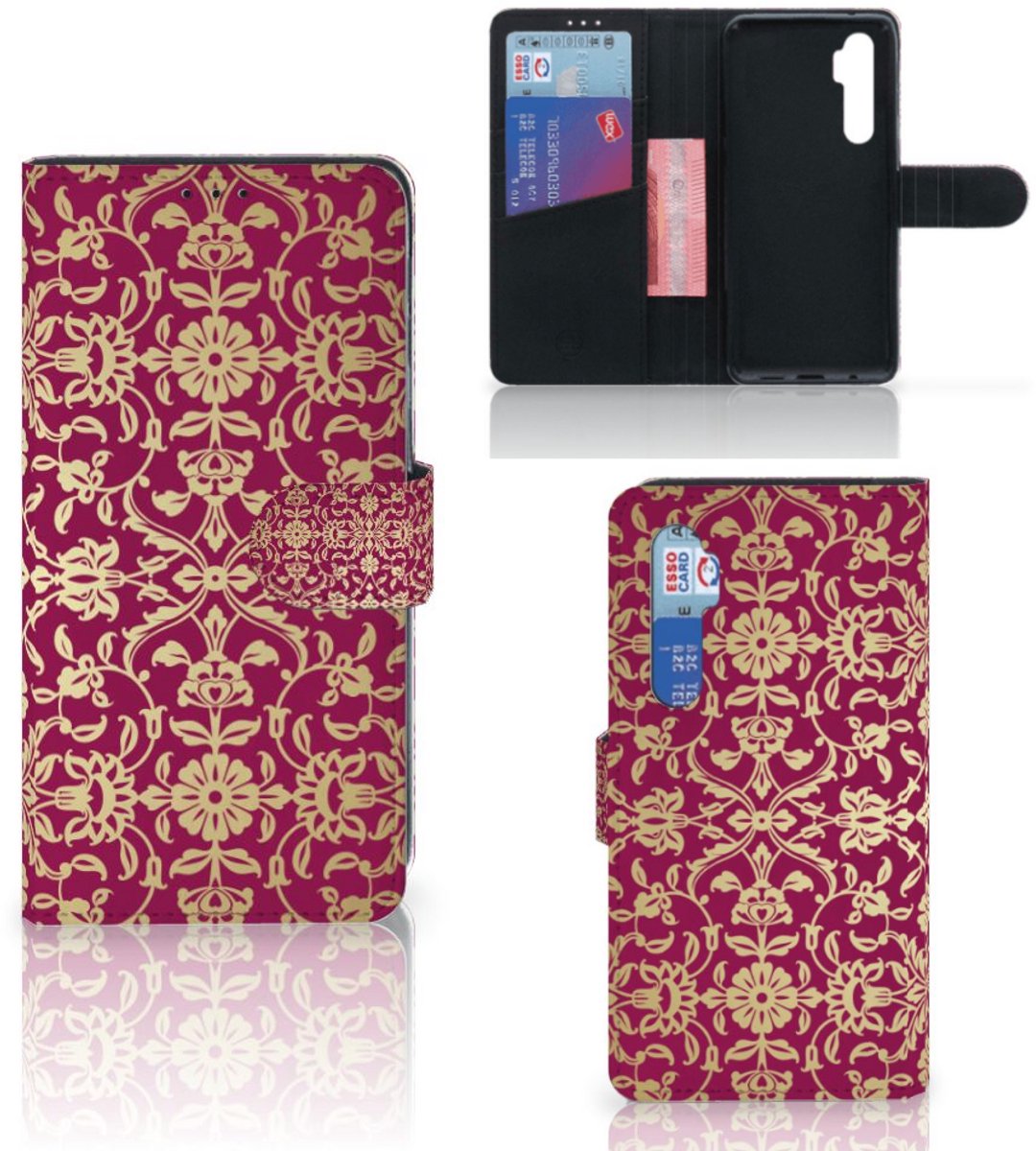 Wallet Case Xiaomi Mi Note 10 Lite Barok Pink