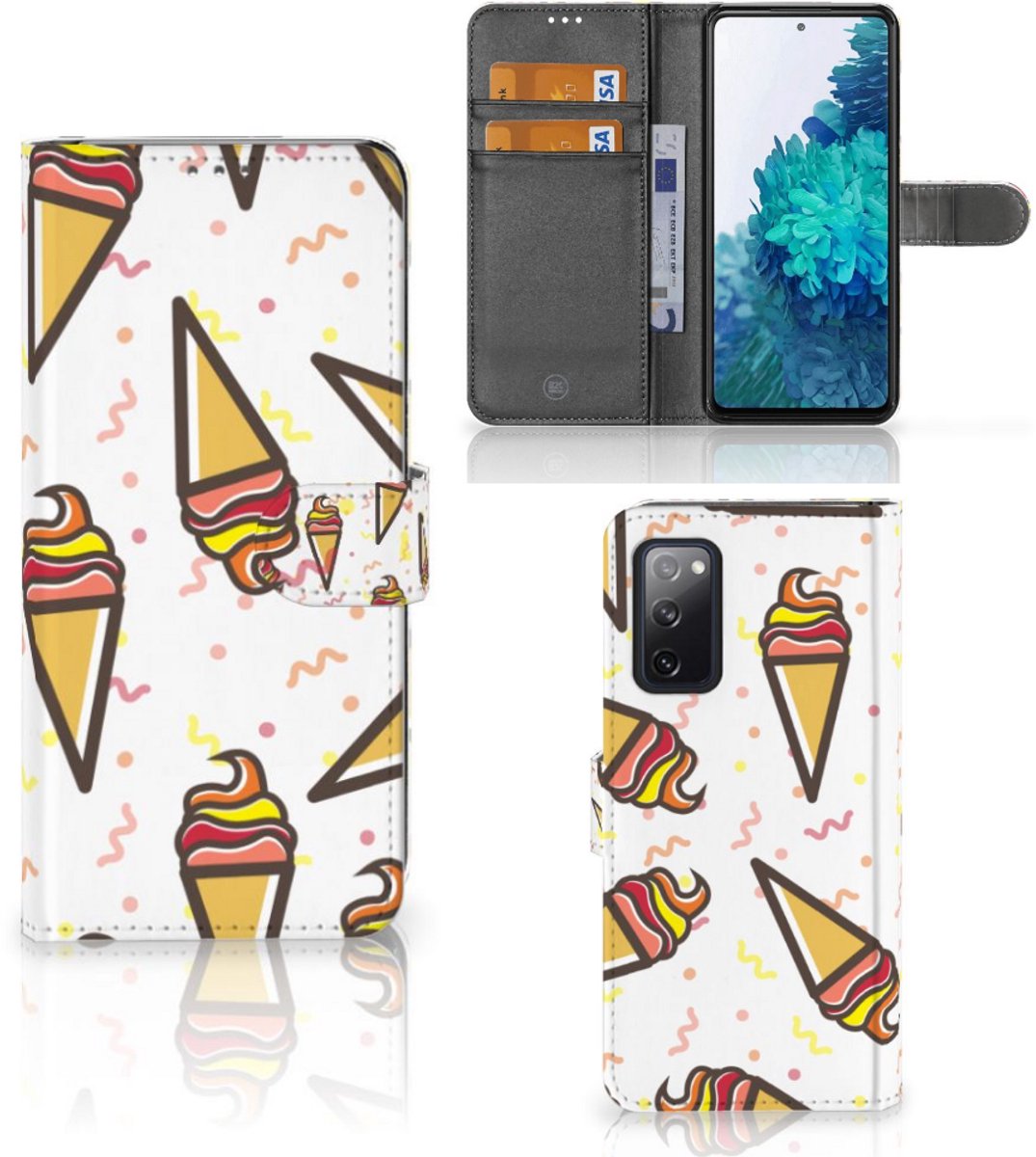Samsung Galaxy S20 FE Book Cover Icecream