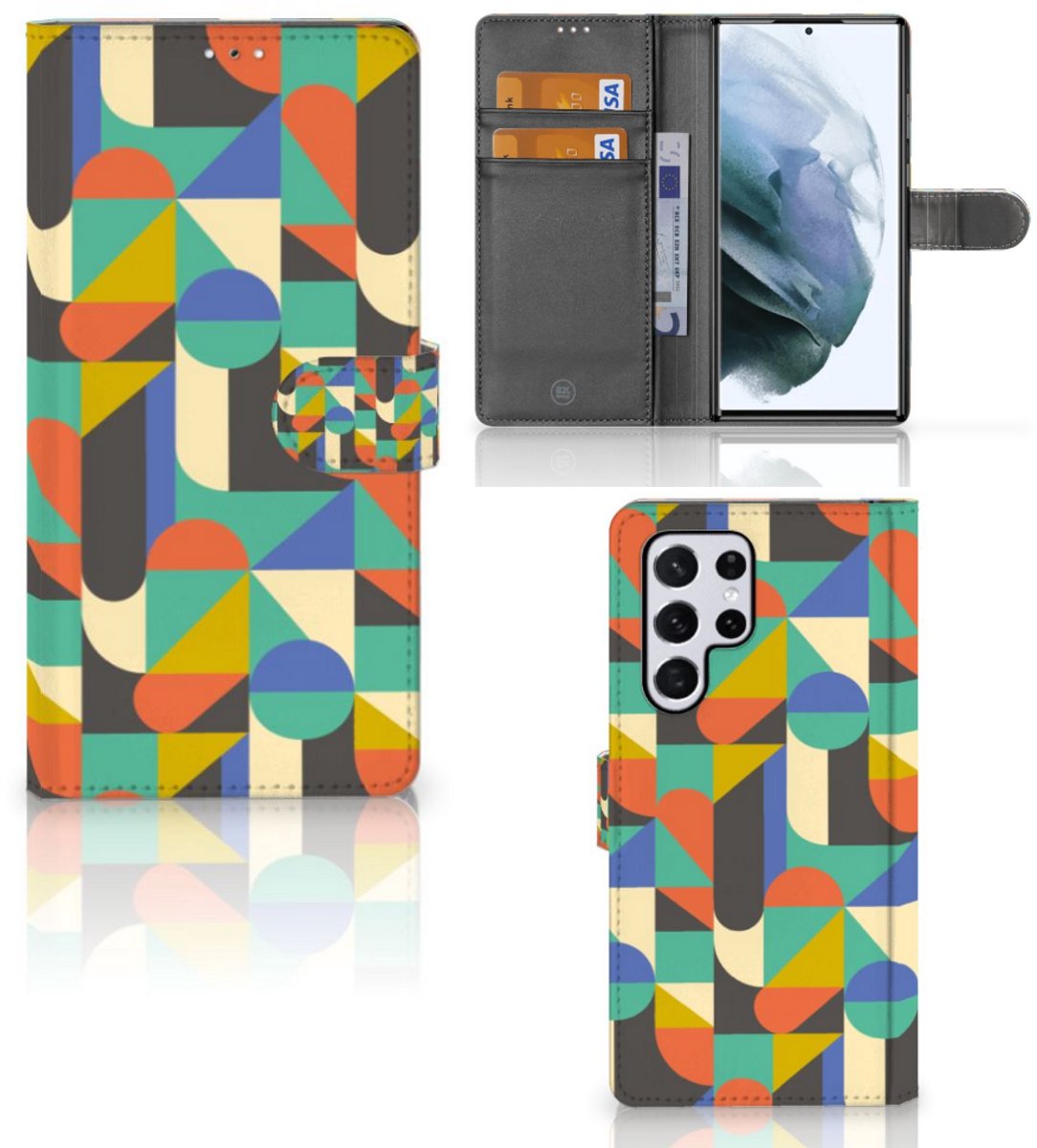Samsung Galaxy S22 Ultra Telefoon Hoesje Funky Retro