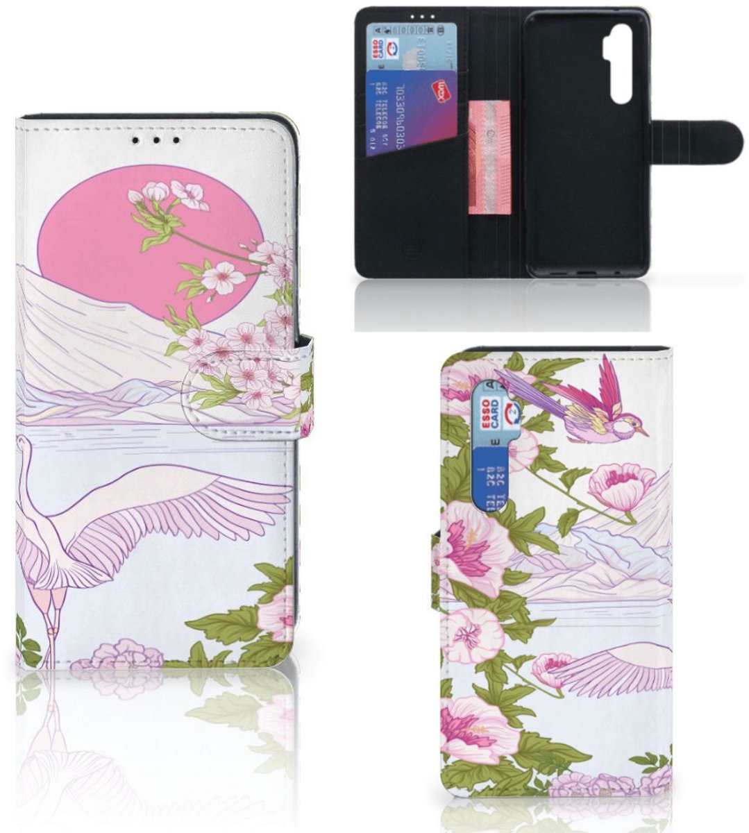 Xiaomi Mi Note 10 Lite Telefoonhoesje met Pasjes Bird Standing