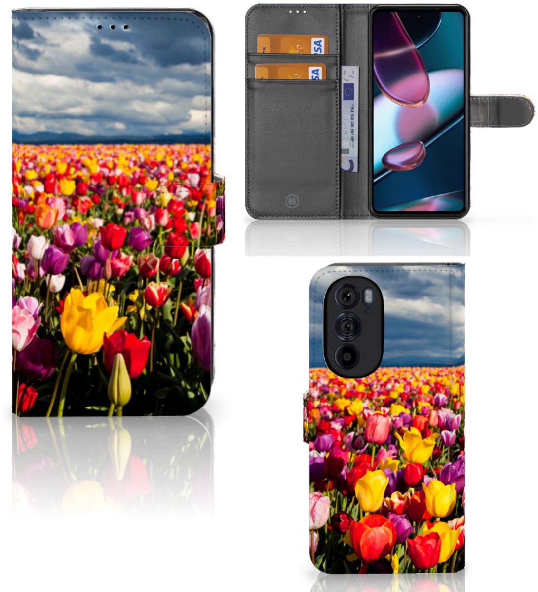 Motorola Edge 30 Pro Hoesje Tulpen