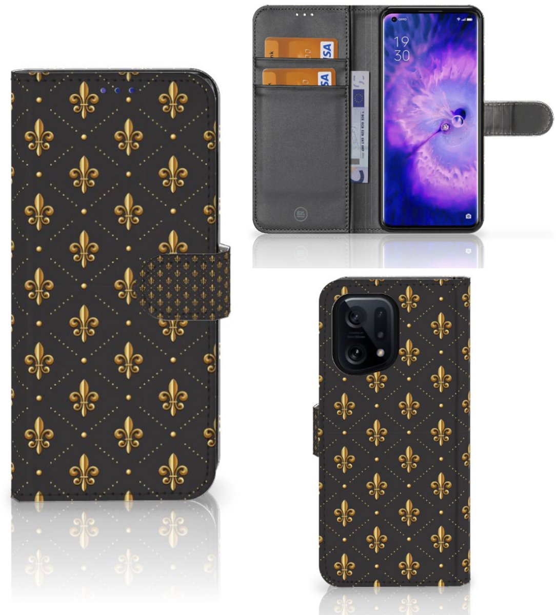 OPPO Find X5 Telefoon Hoesje Franse Lelie