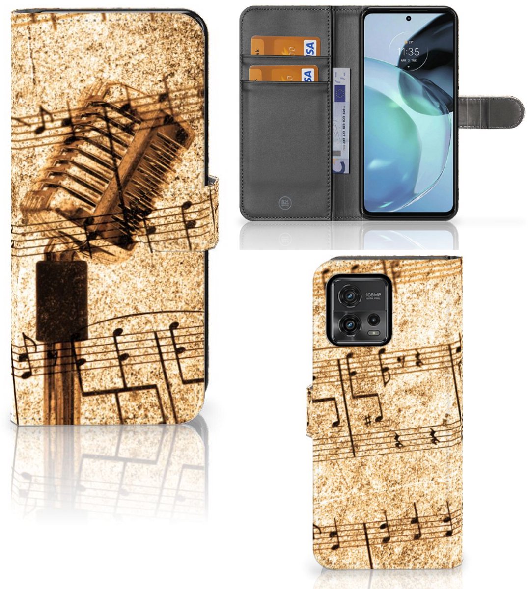 Motorola Moto G72 Telefoonhoesje met foto Bladmuziek