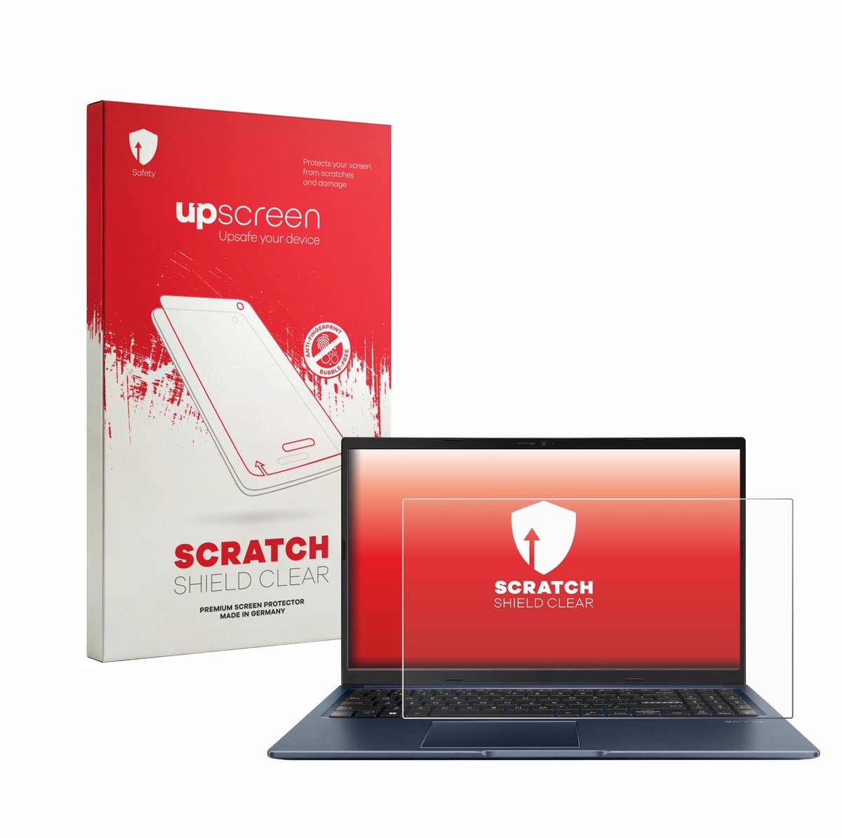 upscreen - Screenprotector voor ASUS Vivobook 15 M1502YA - Folie Beschermfolie transparant