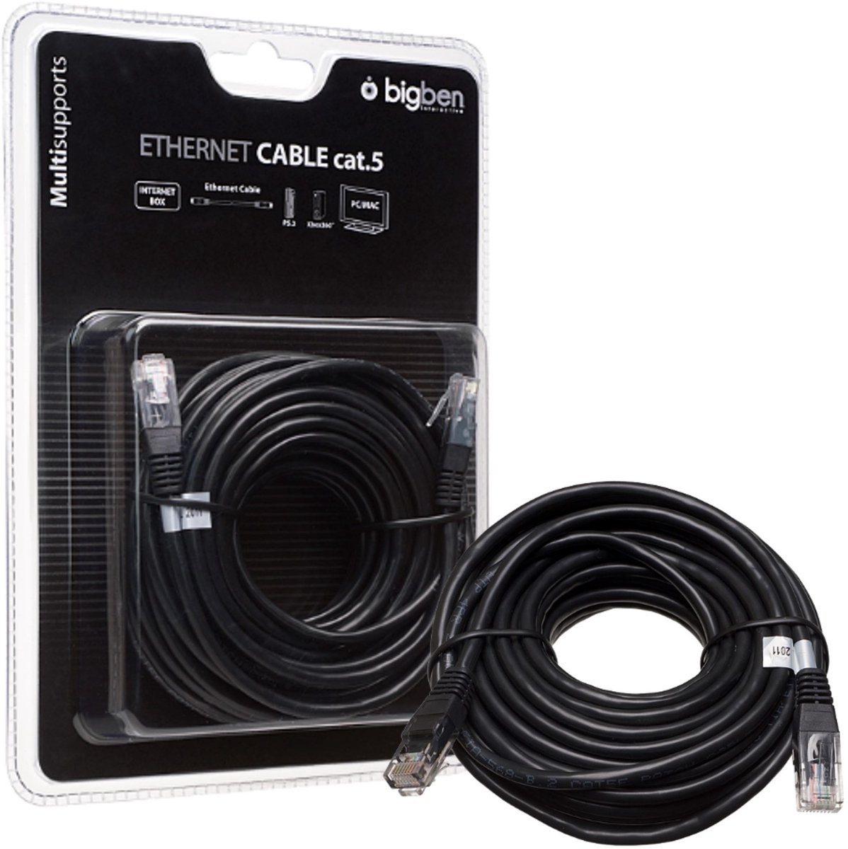 Bigben interactive GACC2799 - Cat 5 UTP-kabel - RJ45 - 10 m - Zwart