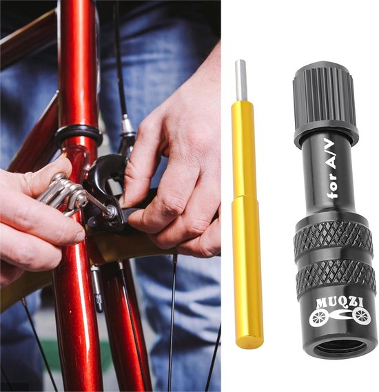 Ventieladapter Fietsvork - Fietspomp Adapter - Voorvork Pompen - Lekvrije Afdichting - Compact Ontwerp - Zwart — afbeelding 4
