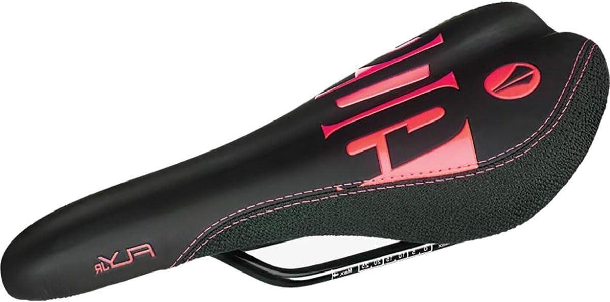 Kinder MTB Zadel - Jongeren Fietszadel - Off-road Fietsen - Specifiek Anatomisch Design - 235x122mm - Zwart Rood