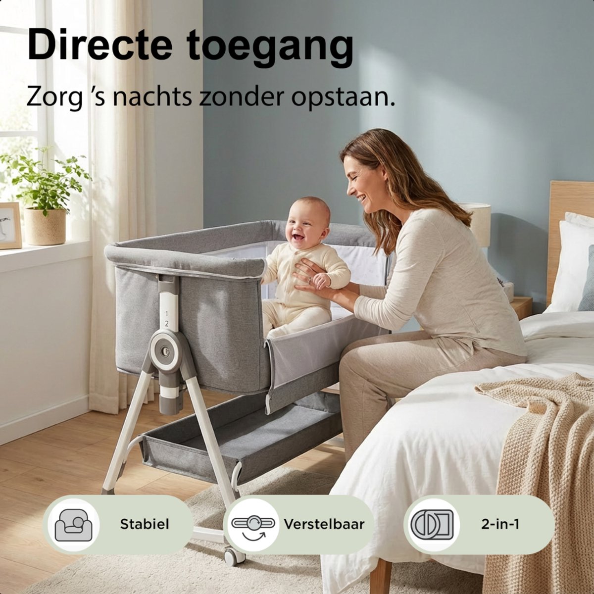EuroBaby EuroBaby Nuva Co-Sleeper - afbeelding 5