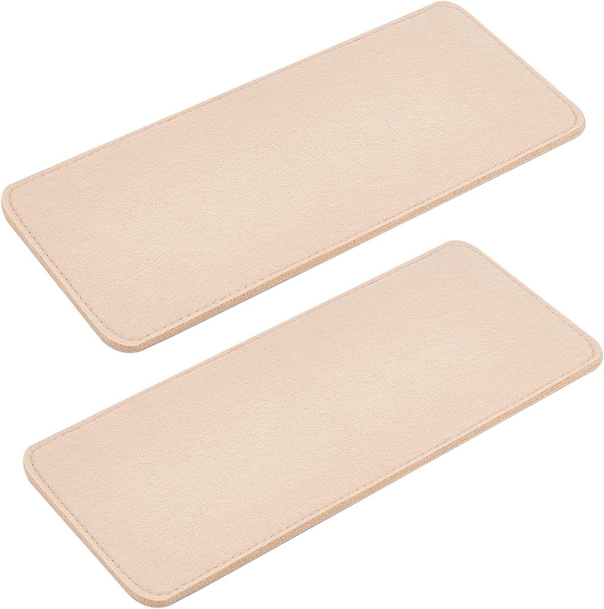 2 Stuks Handtas Basisvormer, 30.5x13.2cm Vilt Ondersteuning voor Tote, Schoudertas en Rugzak, Tan, 6mm Dikte, Ideaal voor Het Vormgeven van Handtassen en Reistassen
