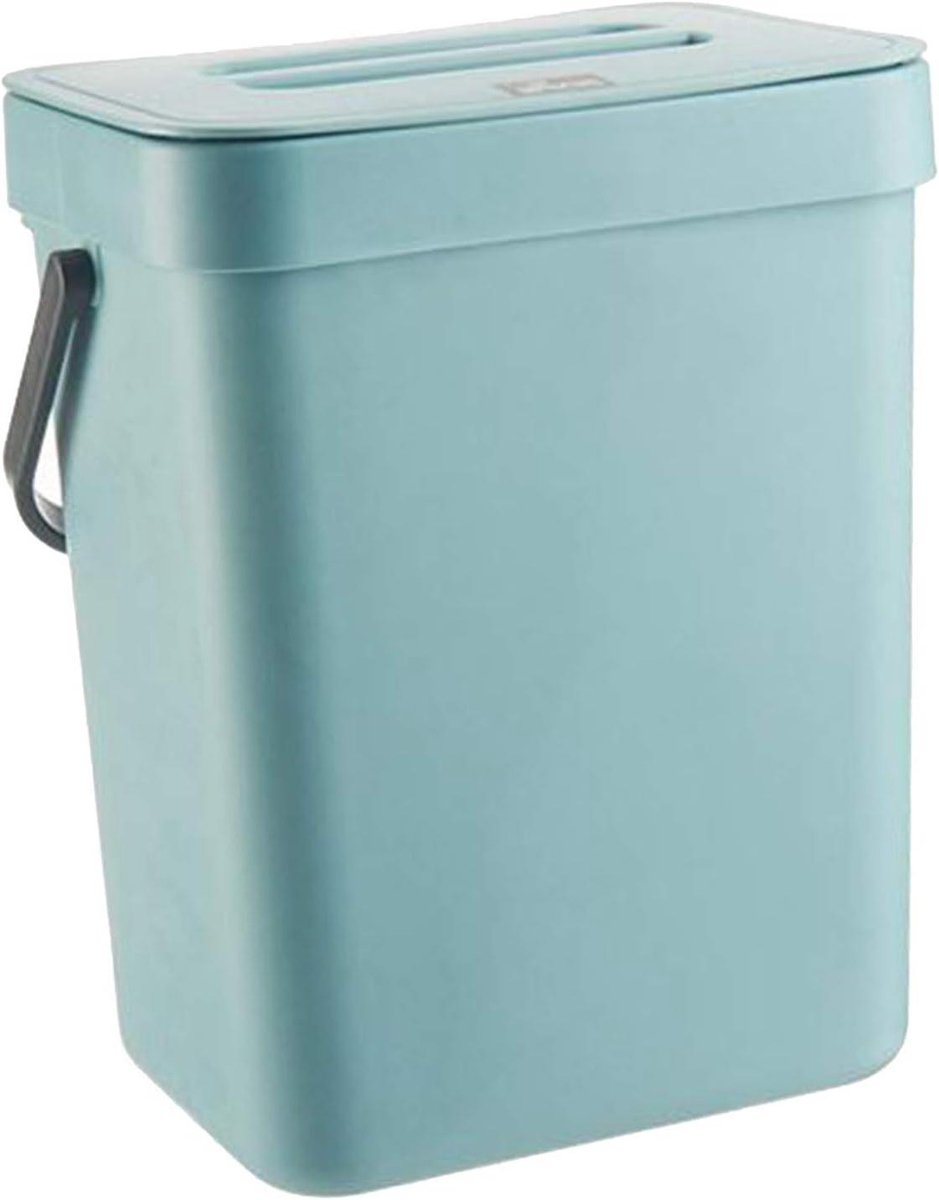 Keuken afvalbak - Prullenbak Hangend - Ruimte Besparen - Rechthoekige Vorm - 5 Liter - Wit
