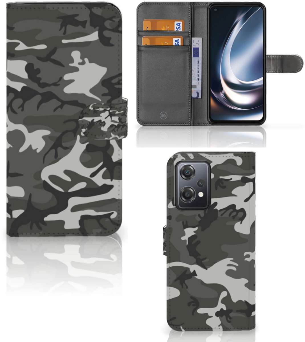 OnePlus Nord CE 2 Lite Telefoon Hoesje Army Light