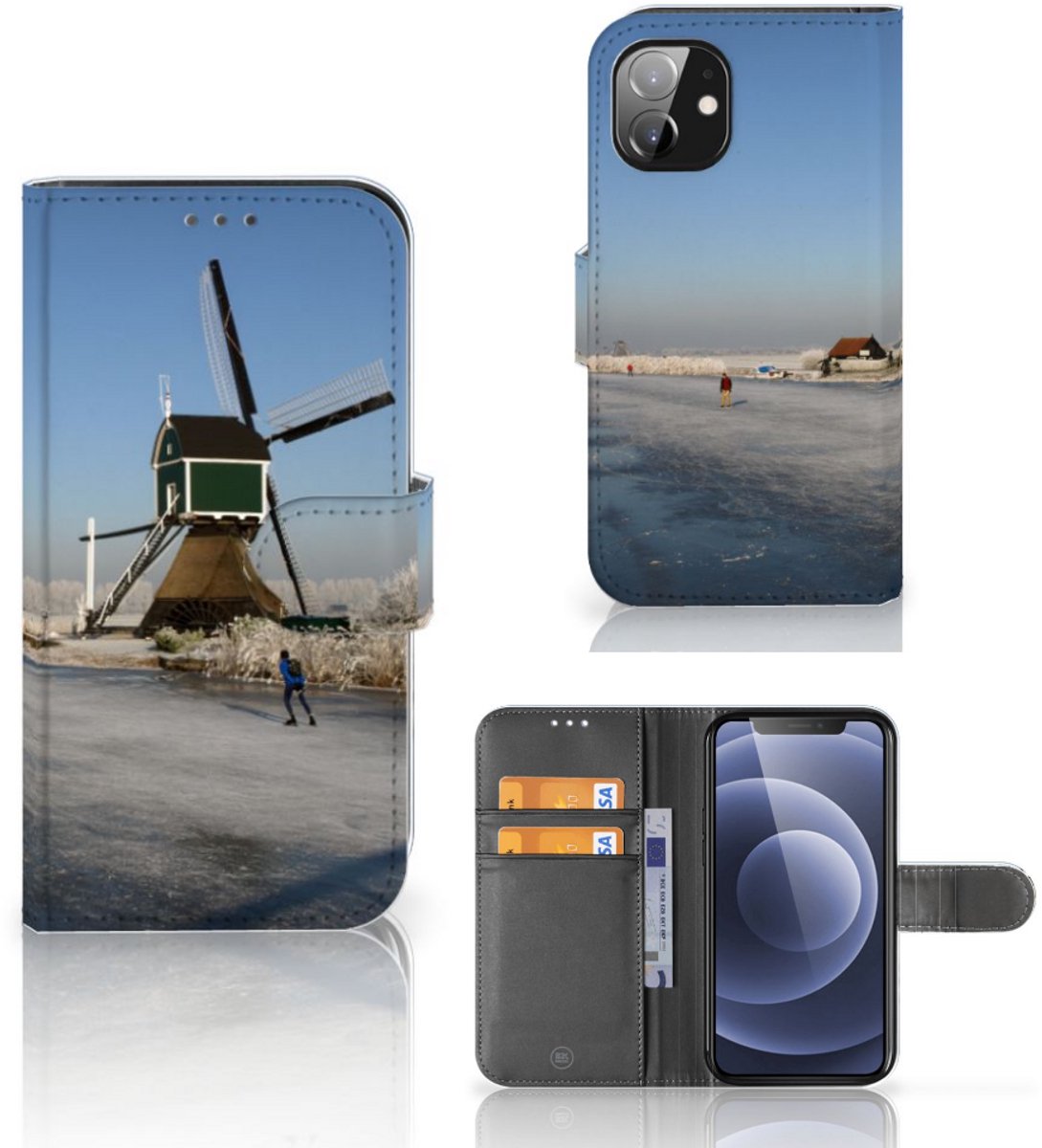 Apple iPhone 12 Mini Flip Cover Schaatsers
