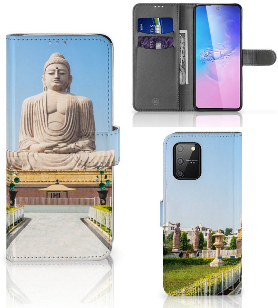 Samsung S10 Lite Flip Cover Boeddha