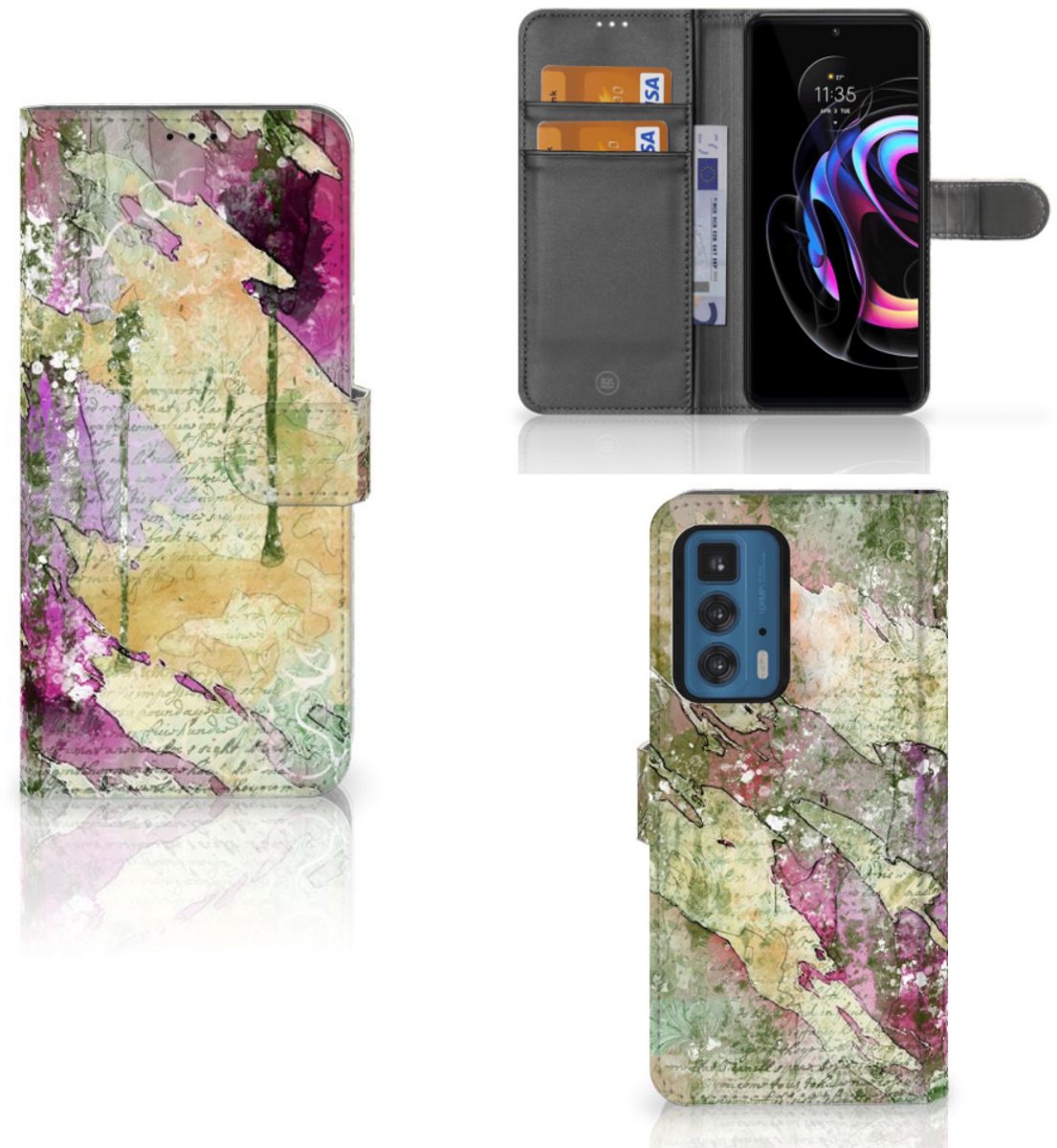 Hoesje Motorola Edge 20 Pro Letter Painting