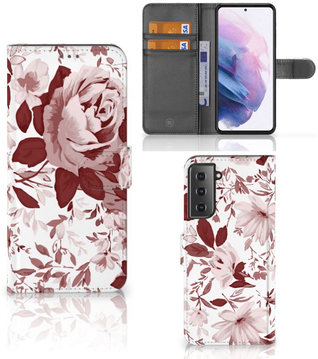 Hoesje Samsung Galaxy S21 Plus Watercolor Flowers