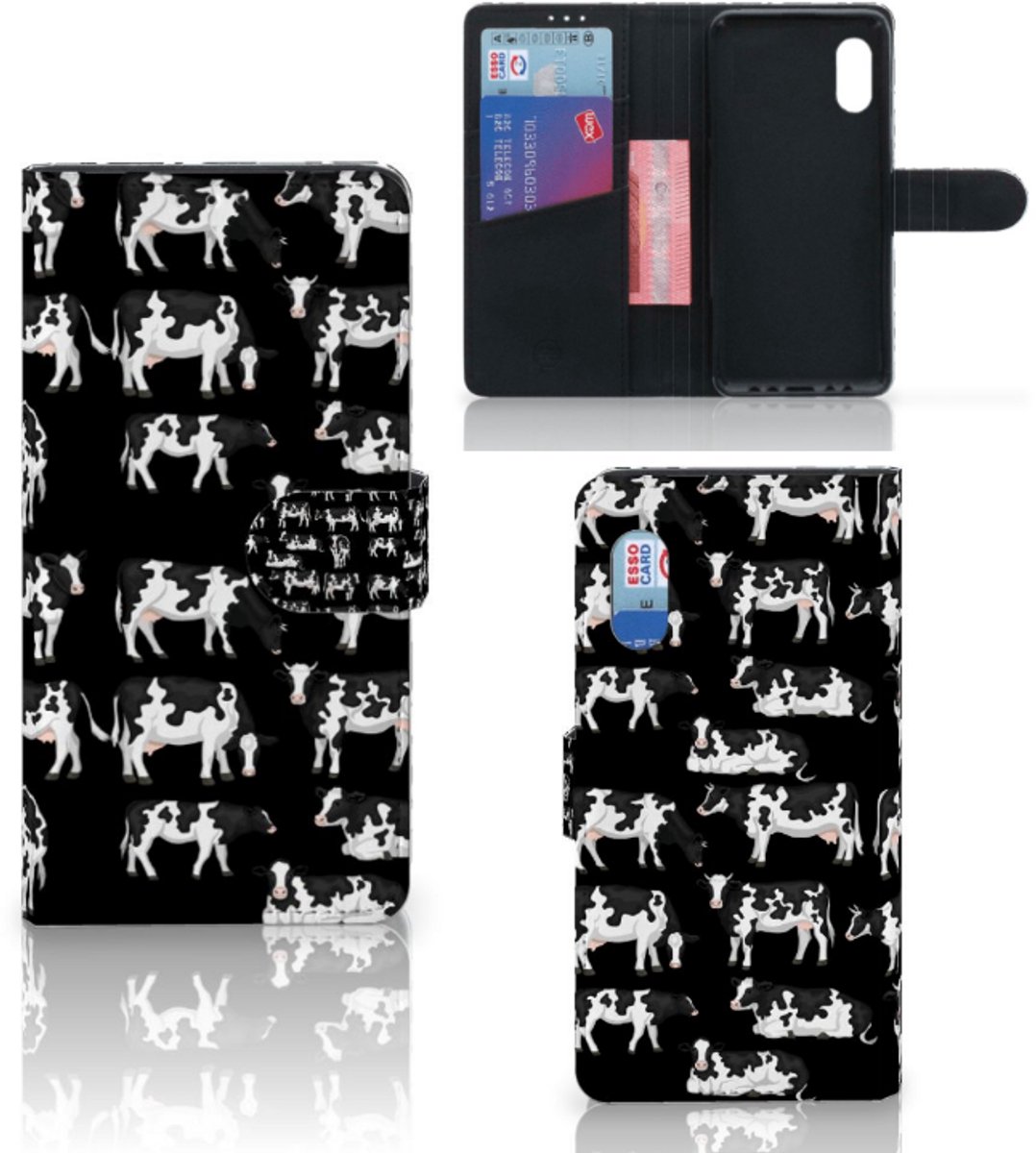 Samsung Xcover Pro Telefoonhoesje met Pasjes Koetjes