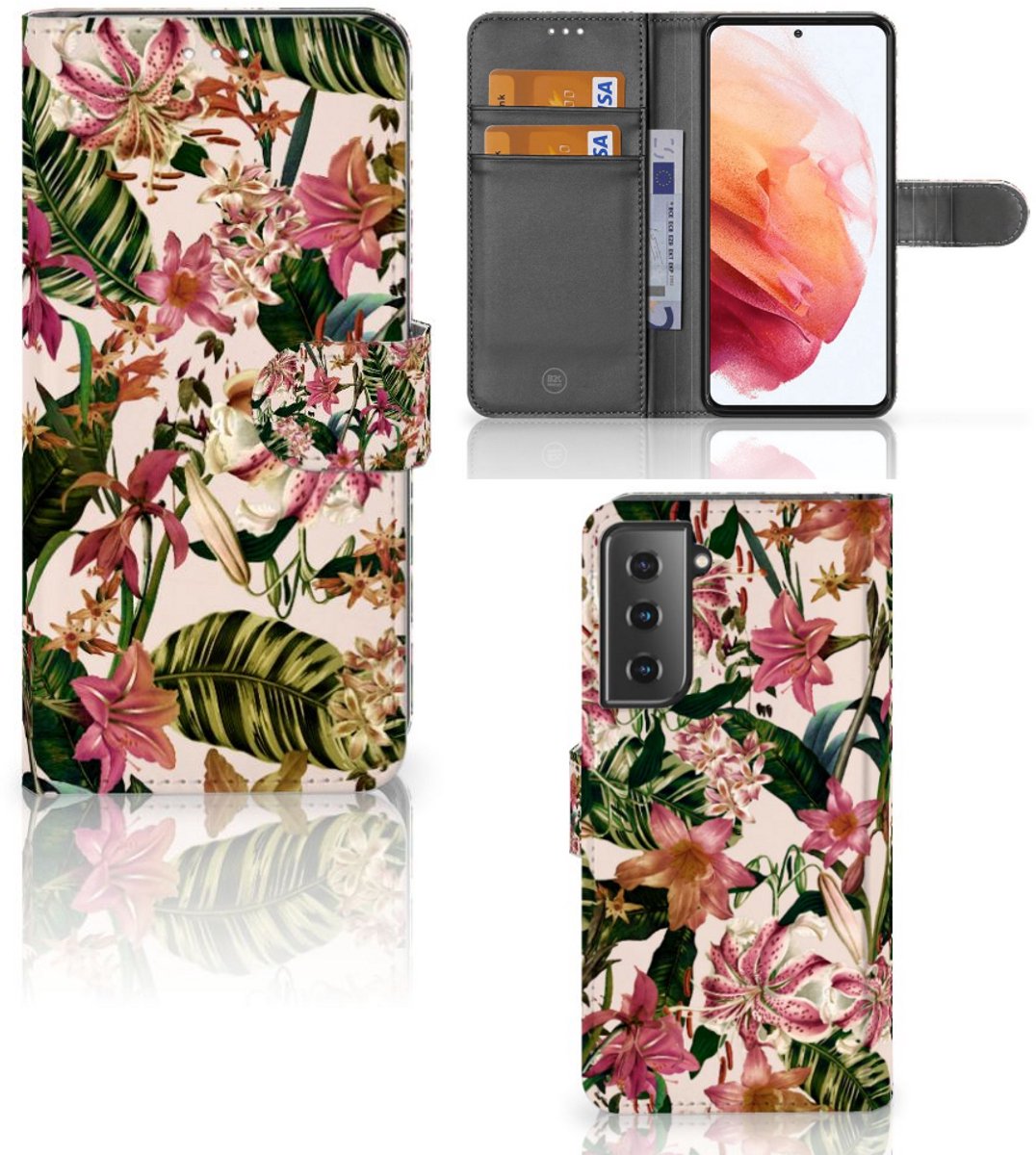 Samsung Galaxy S21 Hoesje Flowers