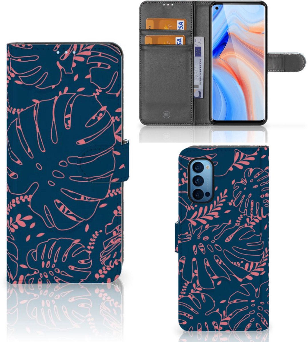 OPPO Reno 4 Pro 5G Hoesje Palm Leaves