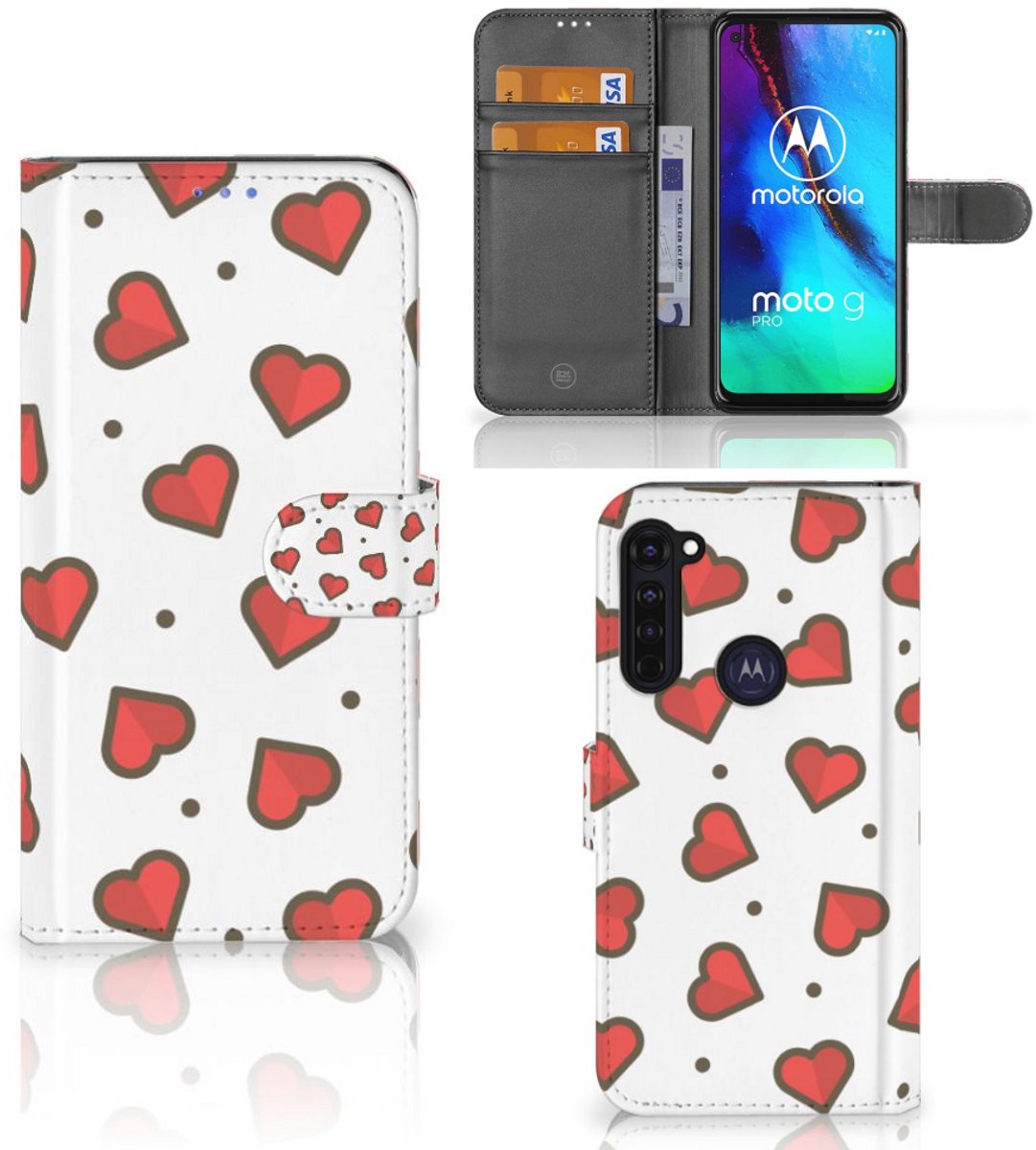 Motorola Moto G Pro Telefoon Hoesje Hearts