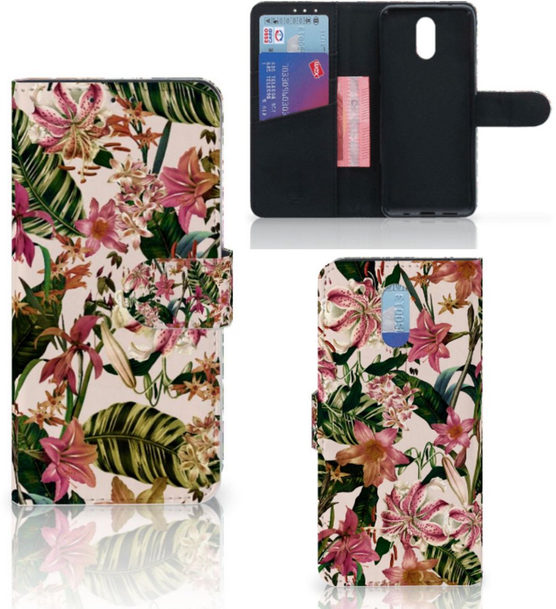 Boekhoesje voor Nokia 2.3 Hoesje Flowers
