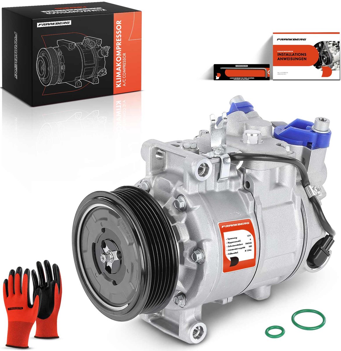 Frankberg 1x Klimaatcompressor voor VW
