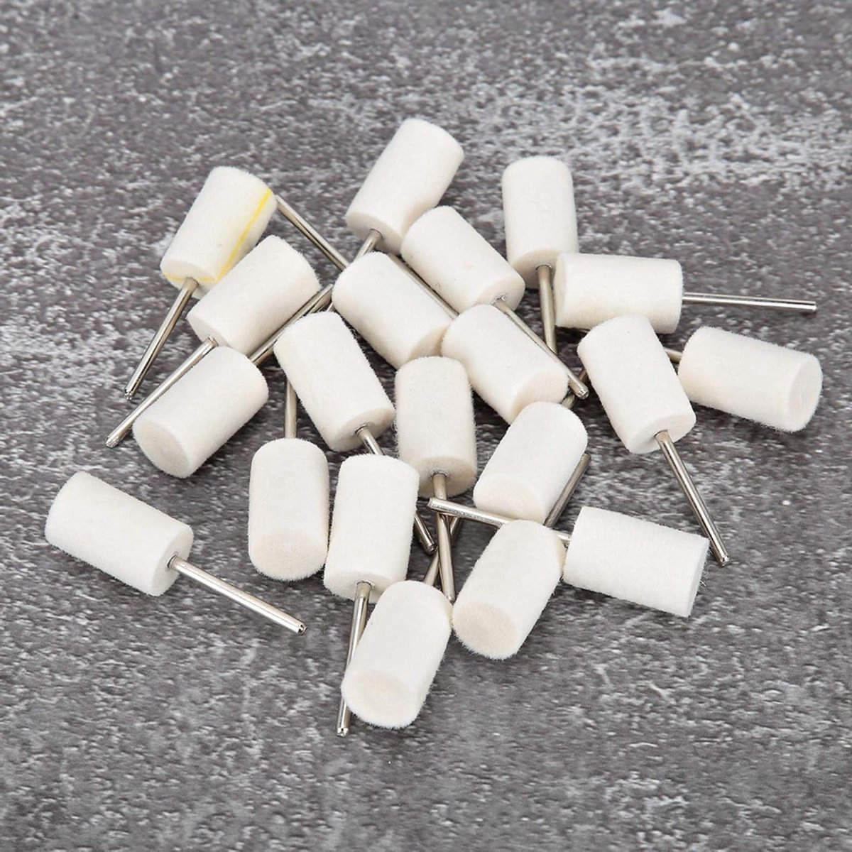 20 Stuks 2.35mm Wol Vilt Polijstwielen voor Sieraden, Hout en RVS - Polijstgereedschap en Accessoires voor Gladmaken en Afwerken