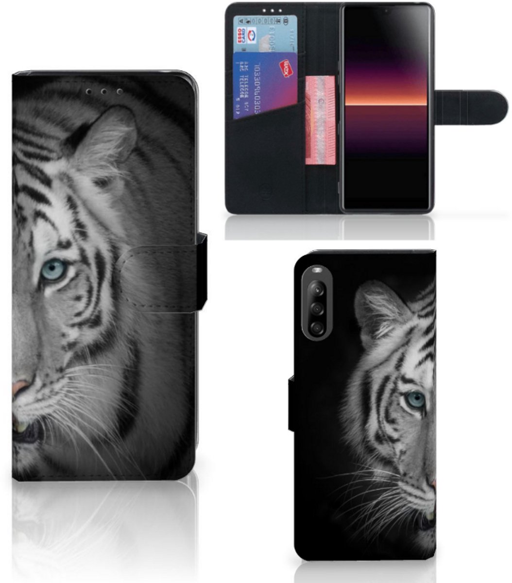 Sony Xperia L4 Telefoonhoesje met Pasjes Tijger