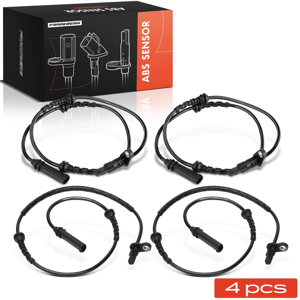 Frankberg 4x ABS Sensor Vooras en Achteras voor BMW