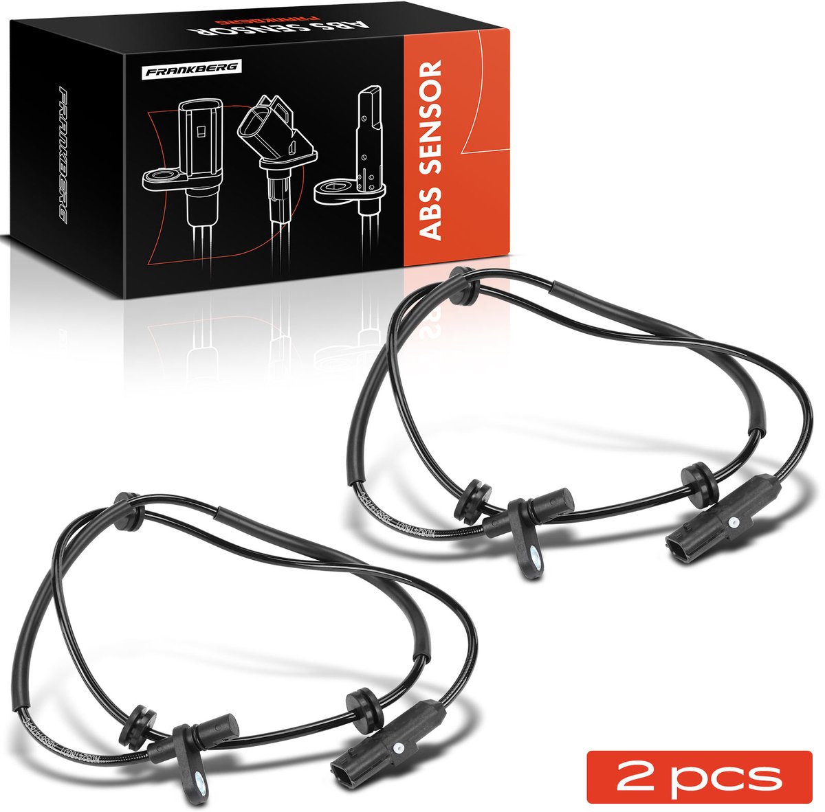 Frankberg 2x ABS Sensor Achteras Links Rechts voor Nissan