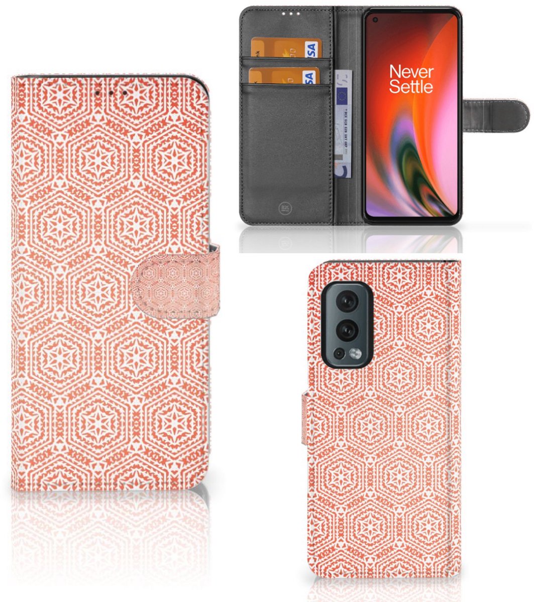 OnePlus Nord 2 5G Telefoon Hoesje Pattern Orange